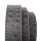 Ostrich-Embossed Vegetable Tanned Leather - Anson Belt & Buckle