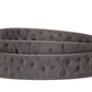 1.25" Smoke Grey Ostrich-Embossed Leather Strap - Anson Belt & Buckle