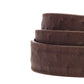 1.25" Brown Ostrich-Embossed Leather Strap - Anson Belt & Buckle