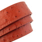 1.25" Cognac Ostrich-Embossed Leather Strap - Anson Belt & Buckle