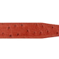 1.25" Cognac Ostrich-Embossed Leather Strap - Anson Belt & Buckle
