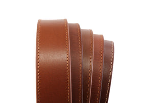 **FACTORY SECOND** 1.5" Light Brown Casual Leather - Mystery Strap