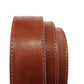 **FACTORY SECOND** 1.5" Marbled Tan Vegetable Tanned Leather Strap