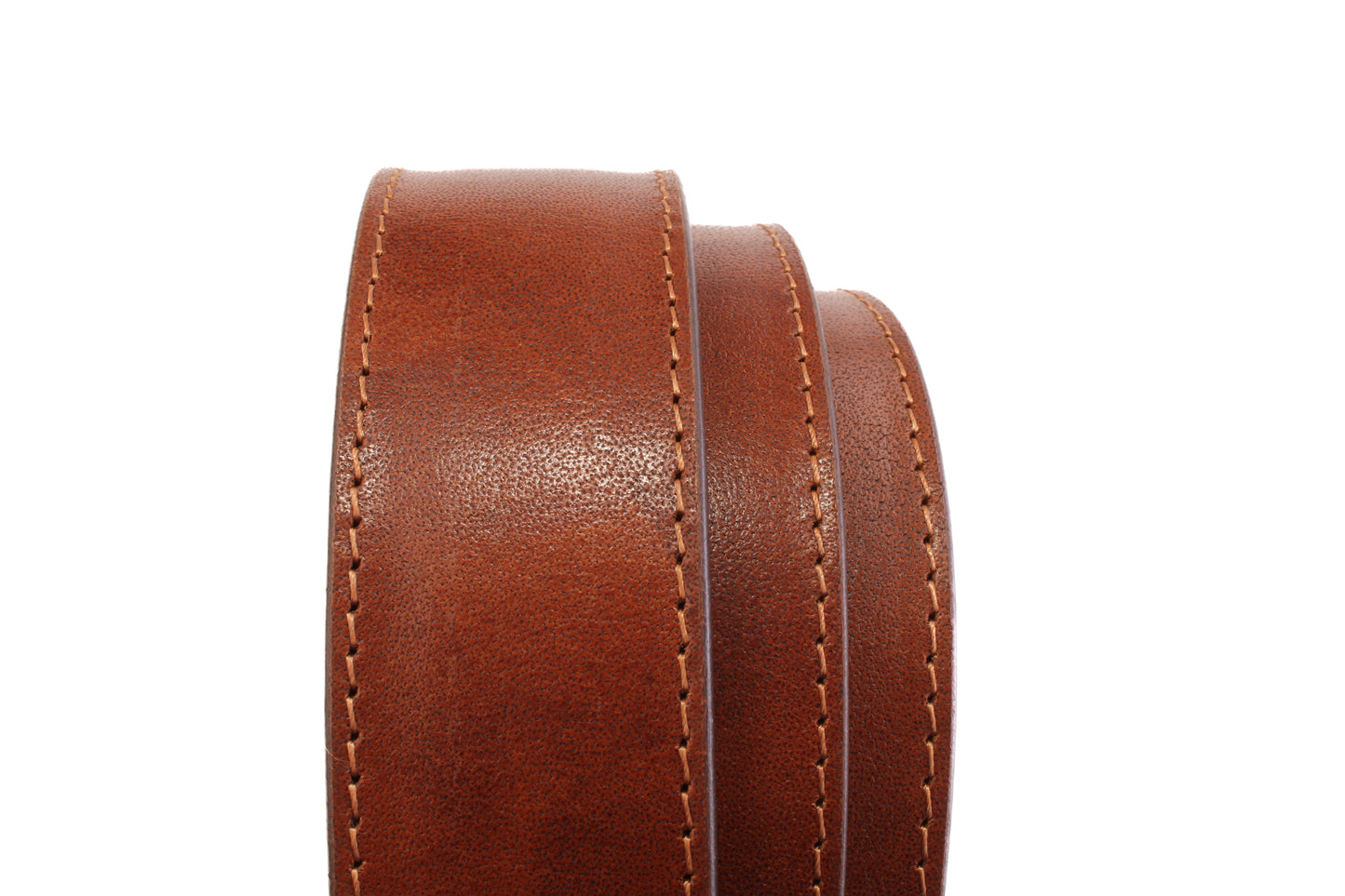 **FACTORY SECOND** 1.5" Marbled Tan Vegetable Tanned Leather Strap