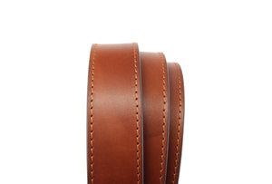 **FACTORY SECOND** 1.25" Marbled Tan Vegetable Tanned Leather Strap