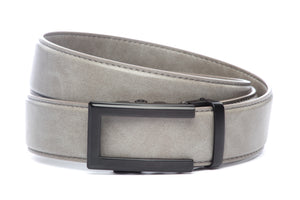 1.5" Shark Grey Micro Patina strap w/Traditional in Black Buckle