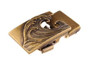 1.5" Wave in Antiqued Gold