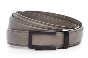1.25" Shark Grey Micro Patina strap w/Traditional in Black Buckle