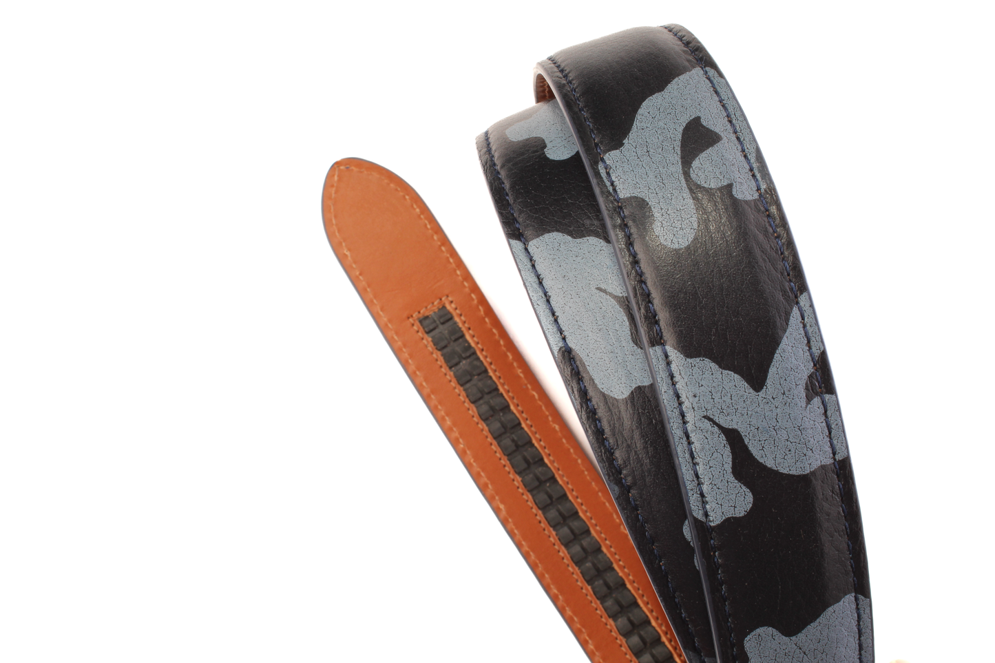 1.25" Blue Camo Italian Calfskin Strap