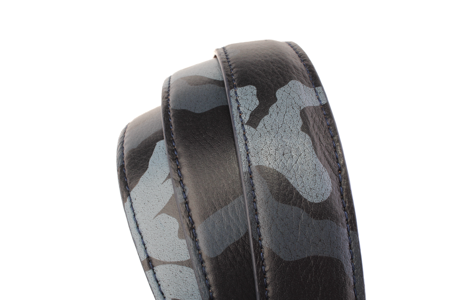 1.25" Blue Camo Italian Calfskin Strap