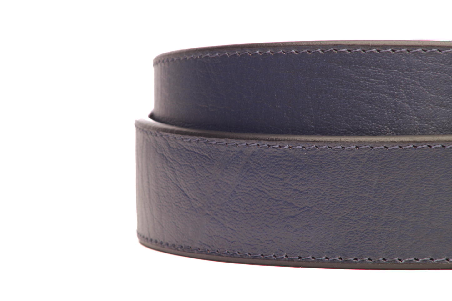 1.5" Navy Buffalo Vegetable Tanned Leather Strap