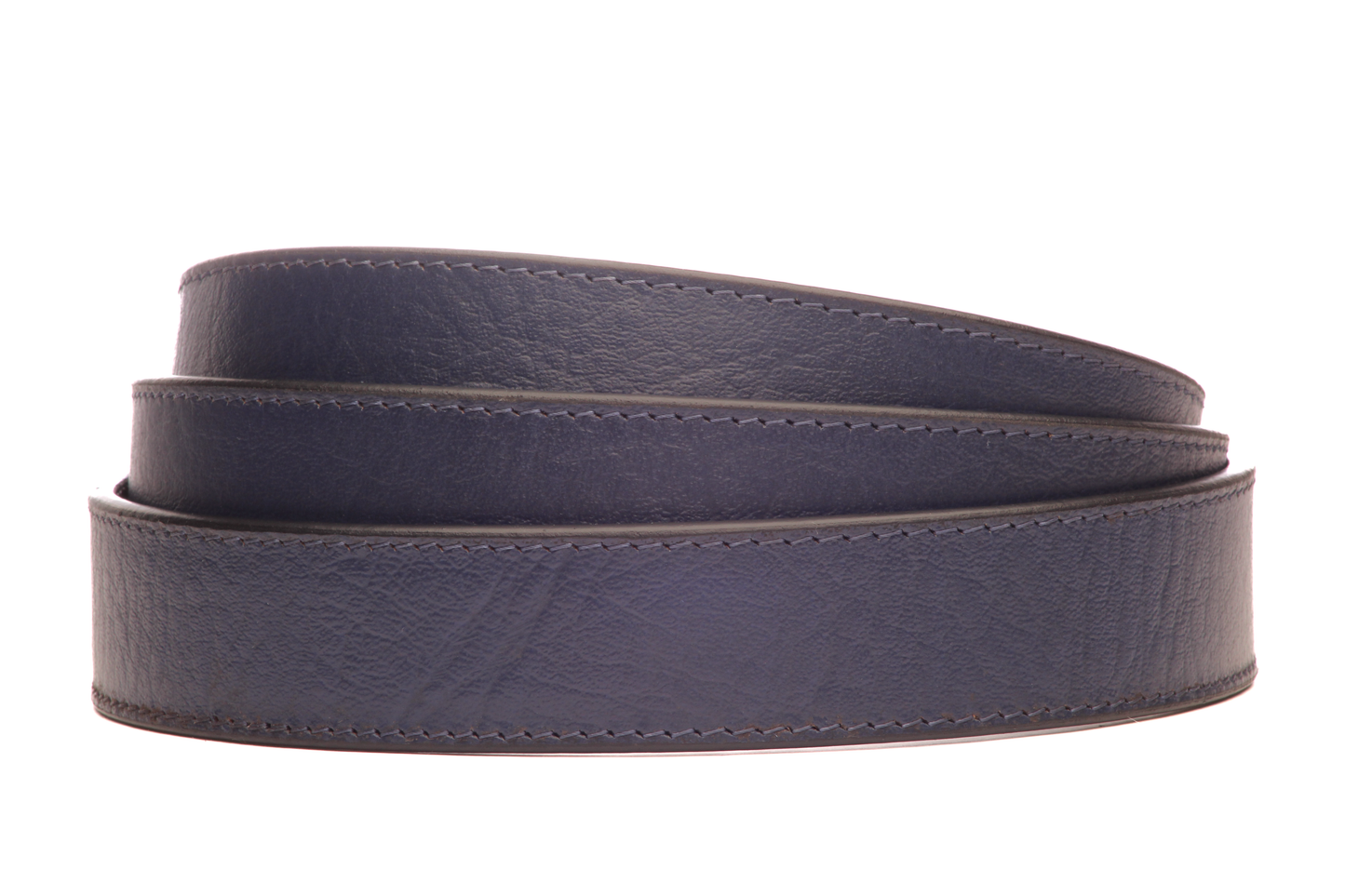 1.25" Navy Buffalo Vegetable Tanned Leather Strap
