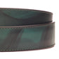 1.5" Evergreen Marbled Buffalo Leather Strap