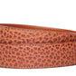 1.5" Cognac American Bison Leather Strap