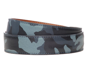 1.5" Blue Camo Italian Calfskin Strap