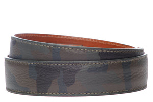 1.5" Green Camo Italian Calfskin Strap