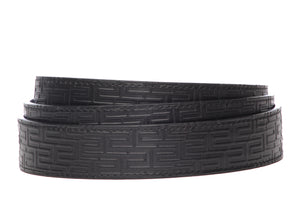 1.5" Black Vegetable Tanned Leather - Signature Strap - Anson Belt & Buckle