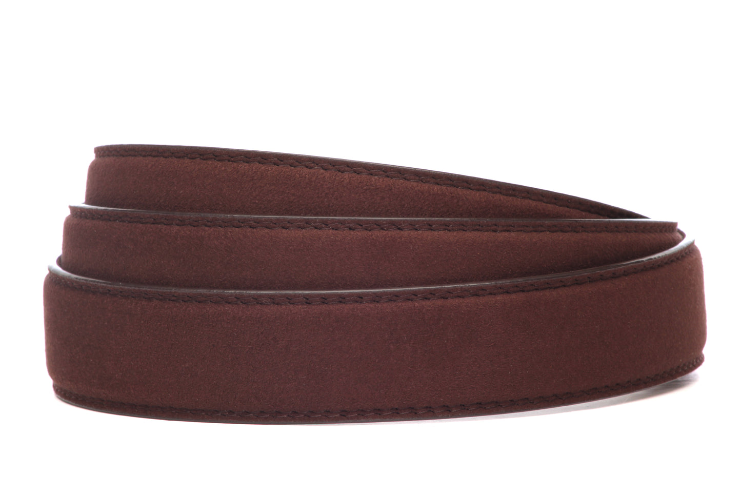 1.25" Chocolate Micro-Suede Strap - Anson Belt & Buckle
