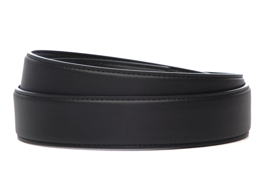 1.5" Black Microfiber Strap - Anson Belt & Buckle