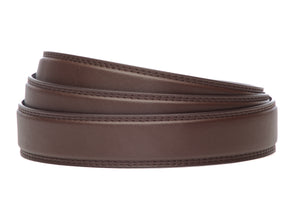 1.25" Chocolate Microfiber Strap - Anson Belt & Buckle