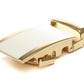 1.5" White Onyx Buckle in Gold