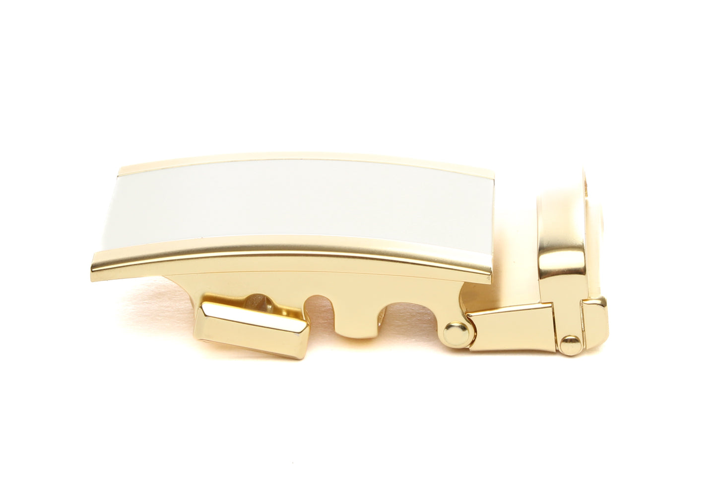 1.5" White Onyx Buckle in Gold