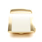 1.5" White Onyx Buckle in Gold