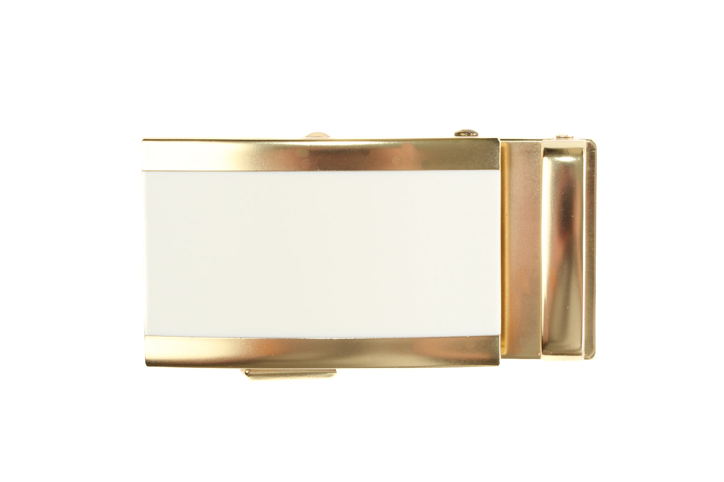 1.5" White Onyx Buckle in Gold