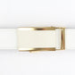 1.5" White Onyx Buckle in Gold