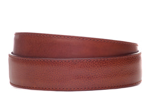 1.5" Cognac Italian Calfskin Strap - Anson Belt & Buckle