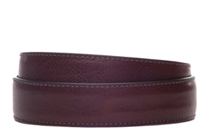 1.5" Dark Brown Italian Calfskin Strap - Anson Belt & Buckle