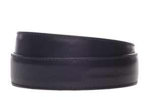 1.5" Black Italian Calfskin Strap - Anson Belt & Buckle