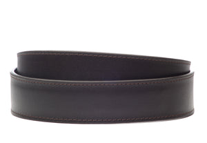 1.5" Chocolate Vegetable Tanned Leather Strap - Anson Belt & Buckle