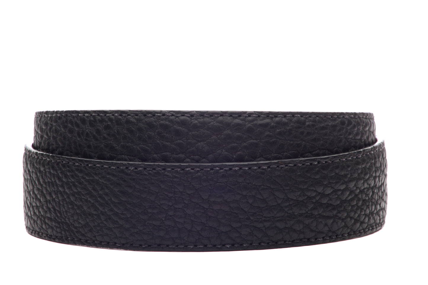 1.5" Black American Bison Leather Strap