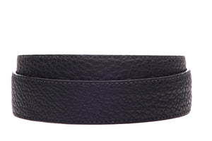 1.5" Black American Bison Leather Strap