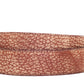 1.5" Cognac American Bison Suede Leather Strap