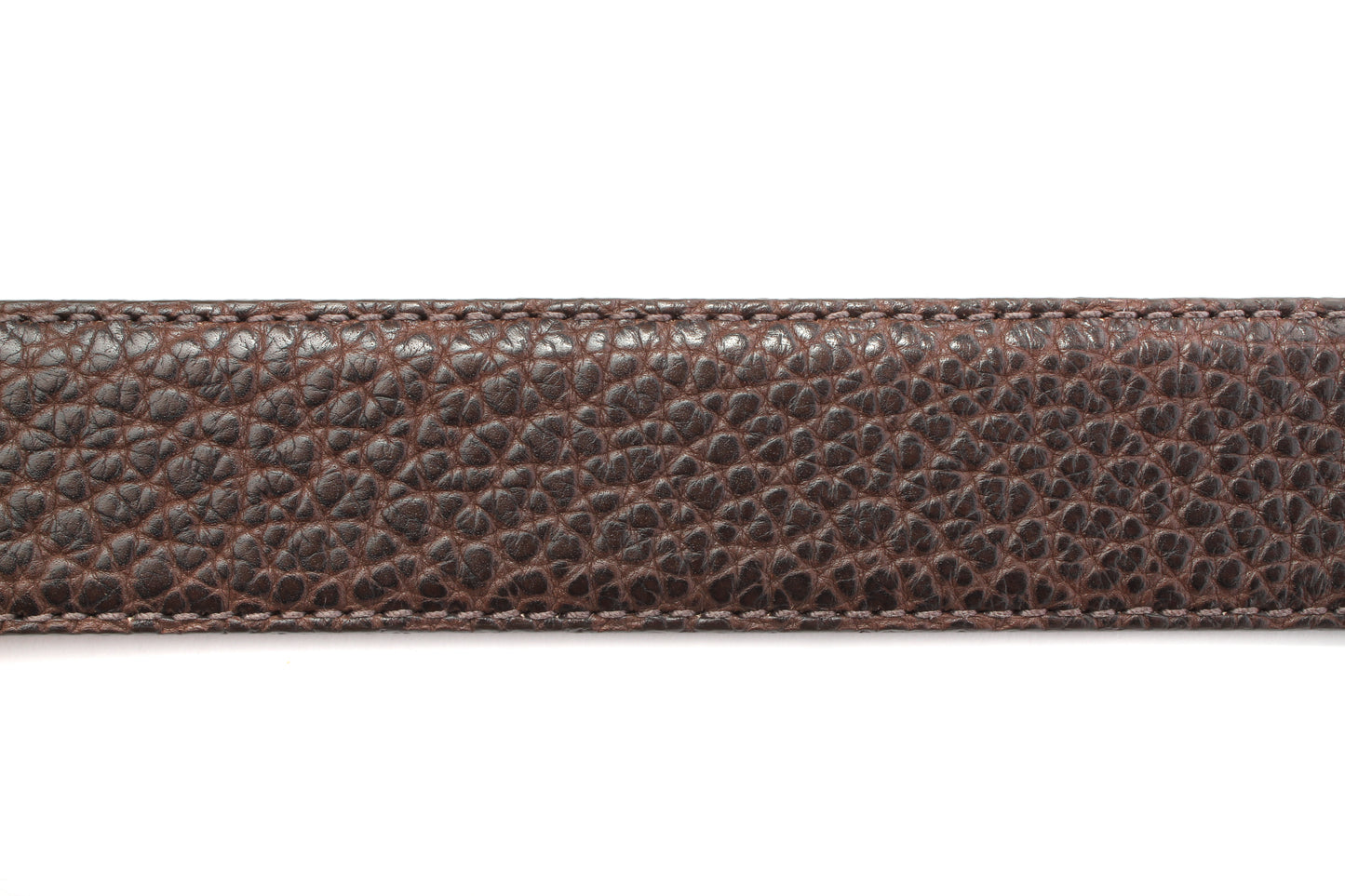 1.5" Brown American Bison Leather Strap