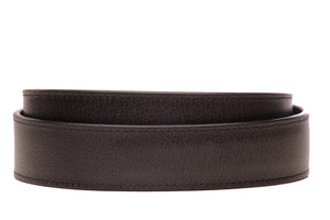 1.5" Black Heritage Buffalo Vegetable Tanned Leather Strap