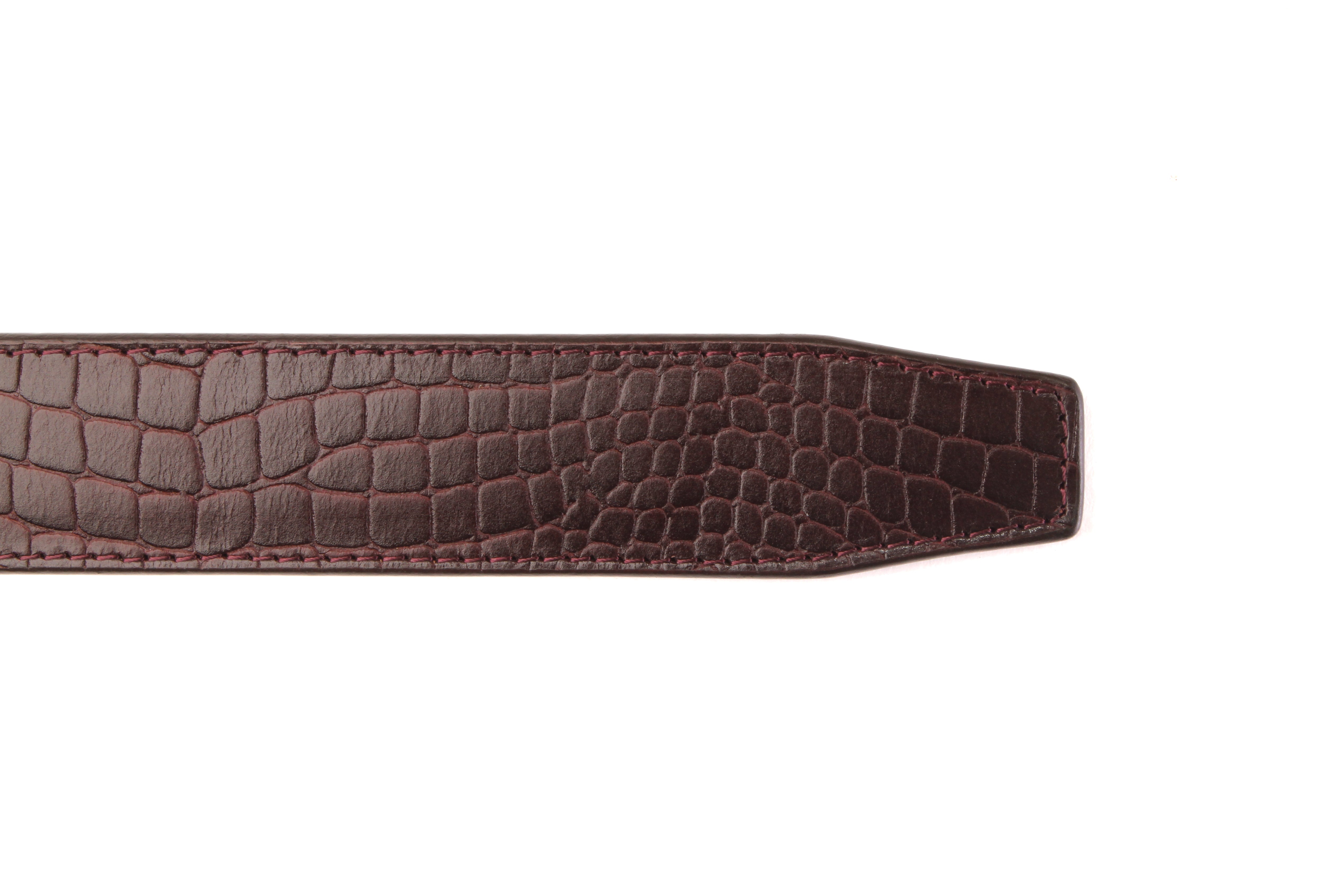 Crocodile Embossed Buffalo Leather aka 