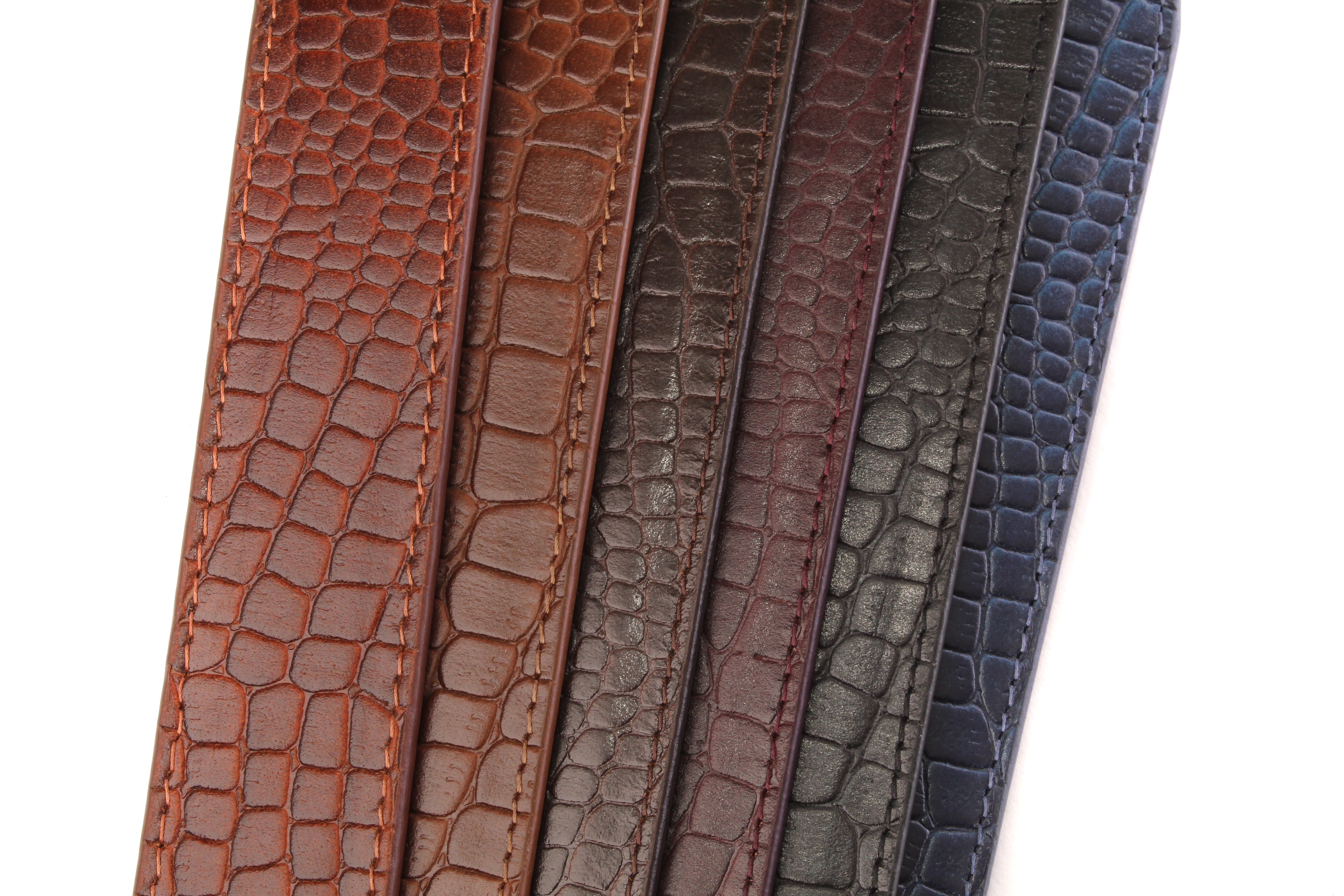 Crocodile Embossed Buffalo Leather aka 