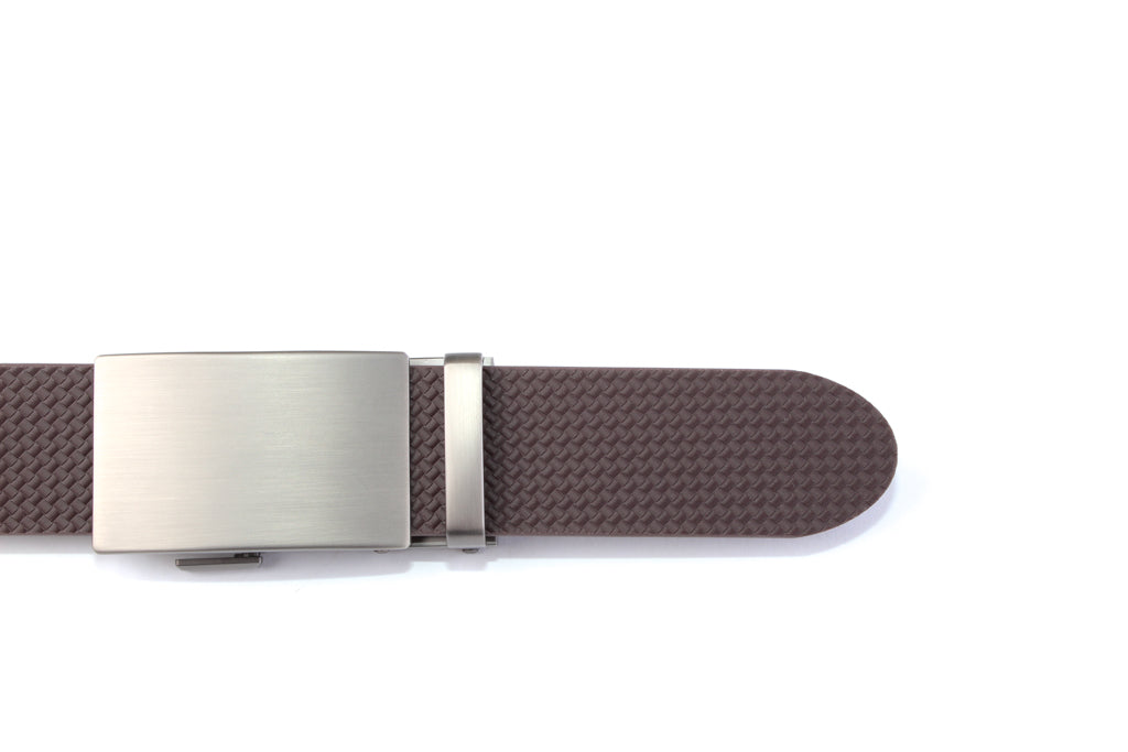 “Blue Collar Bundle” Anson Belt set, 1.5 inches wide, brown woven invincibelt strap and classic buckle in gunmetal