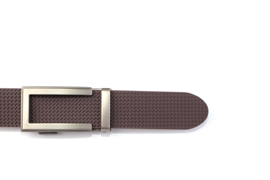 “Blue Collar Bundle” Anson Belt set, 1.5 inches wide, brown woven invincibelt strap and traditional buckle in gunmetal
