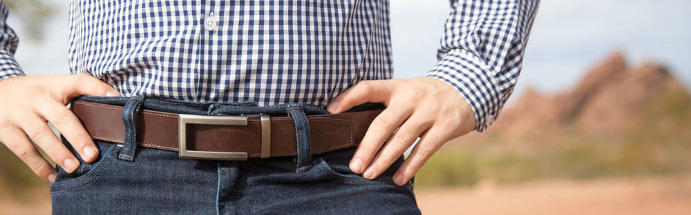 Belts Without Holes. Anson Belt & Buckle offers micro-adjustable