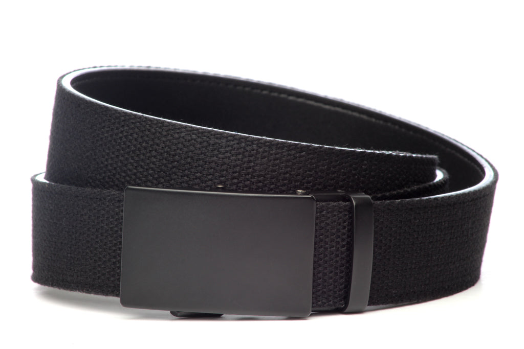 Black canvas 2025 belt mens