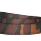 Men's canvas belt strap in camo with a 1.25-inch width, casual look