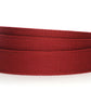 Men's canvas belt strap in crimson with a 1.25-inch width, casual look