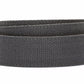 Men's canvas belt strap in graphite, 1.5 inches wide, casual look