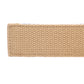 Men's canvas belt strap in khaki with a 1.25-inch width, casual look, tip of the strap