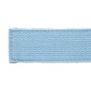 Men's canvas belt strap in light blue with a 1.25-inch width, casual look, tip of the strap