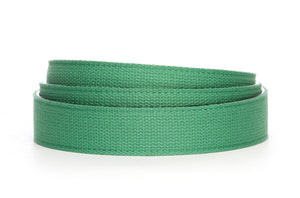 Men's canvas belt strap in lime with a 1.25-inch width, casual look